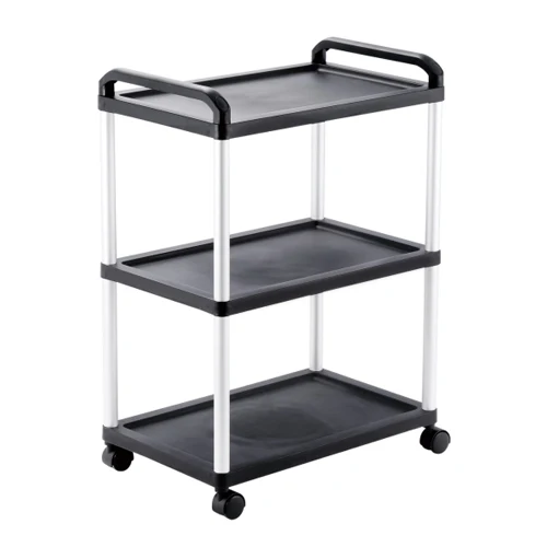 New Design Factory Price Full Size 3 Tiers Plastic Service Cart/Inflight Aircraft Meal Cart/Plastic Utility Food Trolley Car