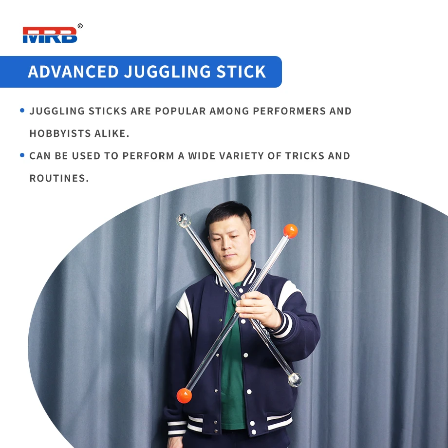 Outdoor Games Juggling Devil Sticks for beginners Transparent stick