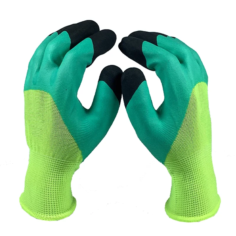 Construction Wholesale safety gloves Industrial Hand Gloves Latex Foam Coated Gloves for garden