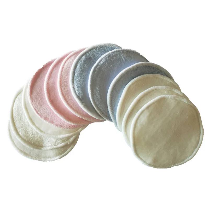 Washable Bamboo Microfiber Cotton Cleansing Makeup Remover Pads Reusable Cosmetic