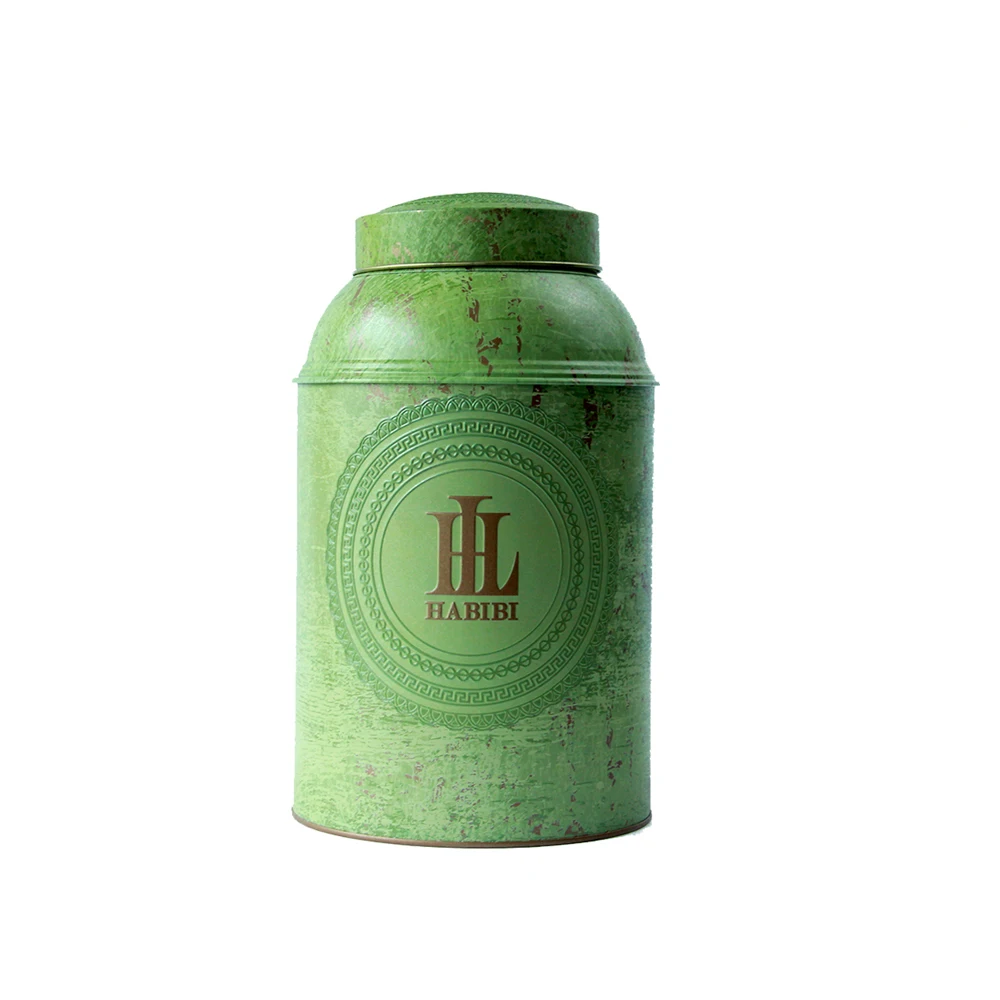 Оптовая продажа круглый чай упаковка канистра чай олово