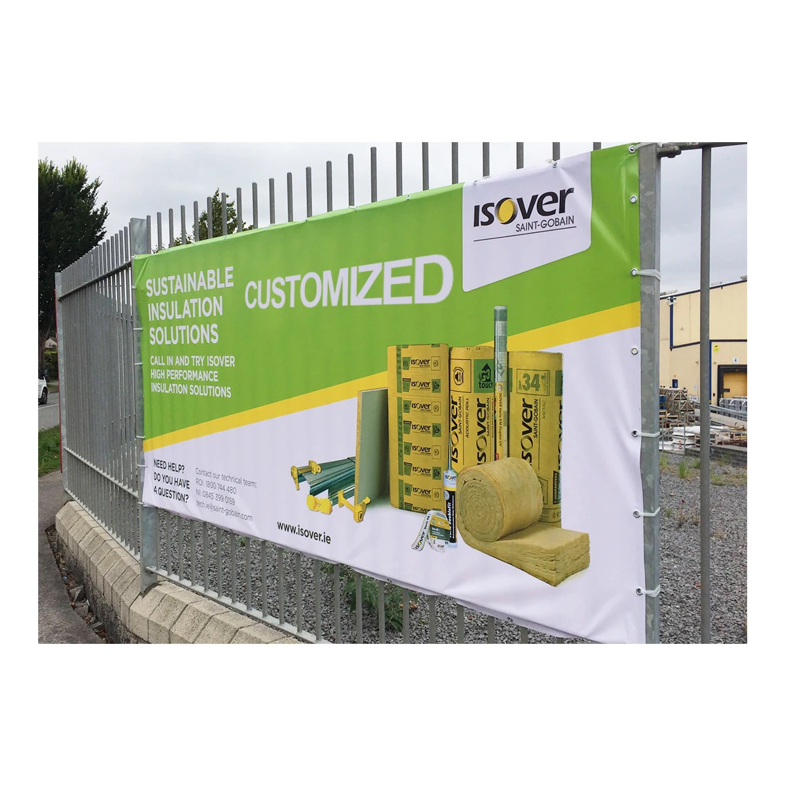 Colorful Customized logo umrah mubarak banner ceiling hanging banner fat banner