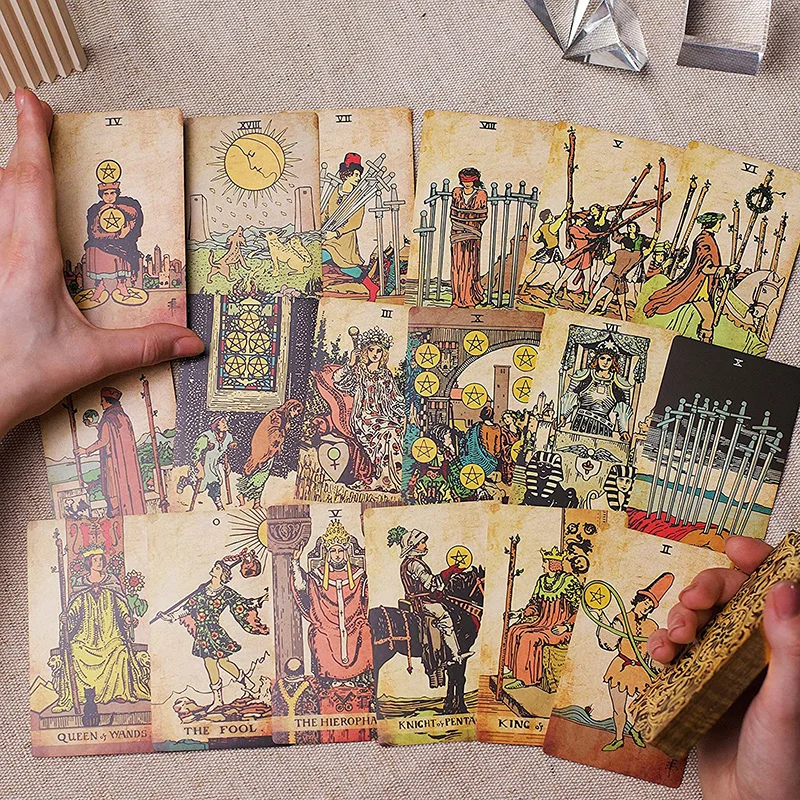 Custom shop dennis linn tarot card tarot cards st soleil blank tarot cards oracle deck sets with book
