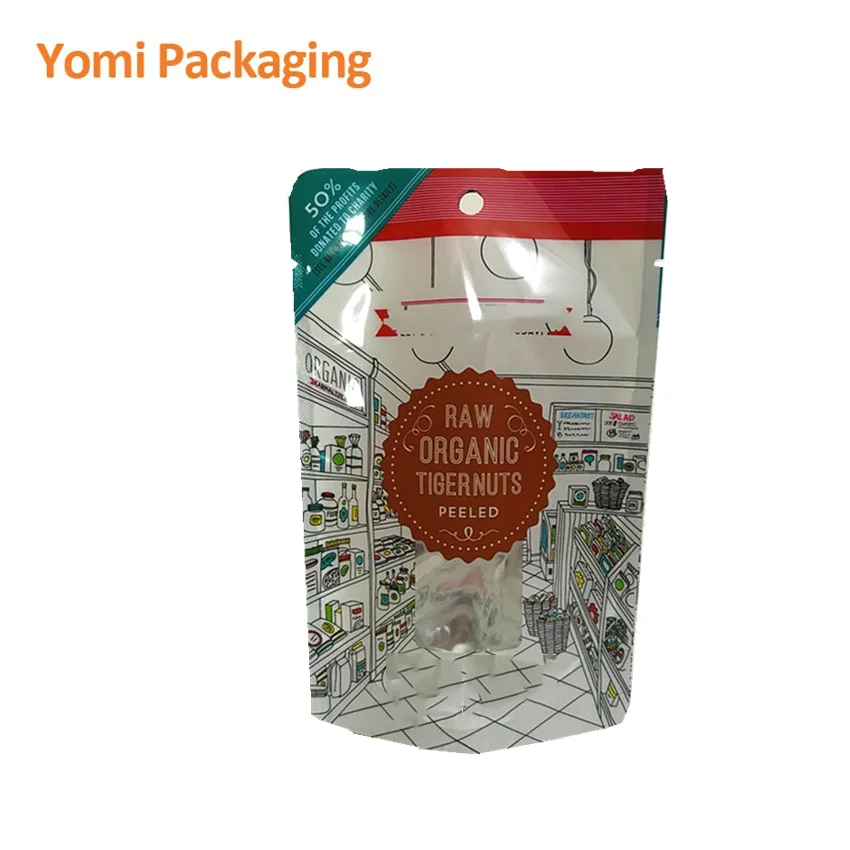 Resealable Stand Up Ziplock Pouch Plastic Snack Mango Dried Fruit Package Pouch doypack