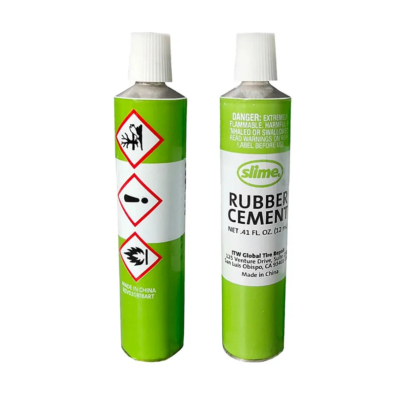Strong Rubber Cements Soft Tube Pack Green Printed Global Tire Repair Adhesives Aluminum Collapsible Tubes from China