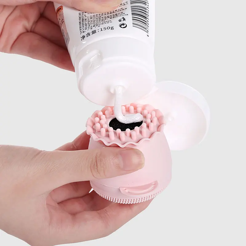 Soft Silicone Facial Cleansing Scrub Silicone Face Brush  for Massage