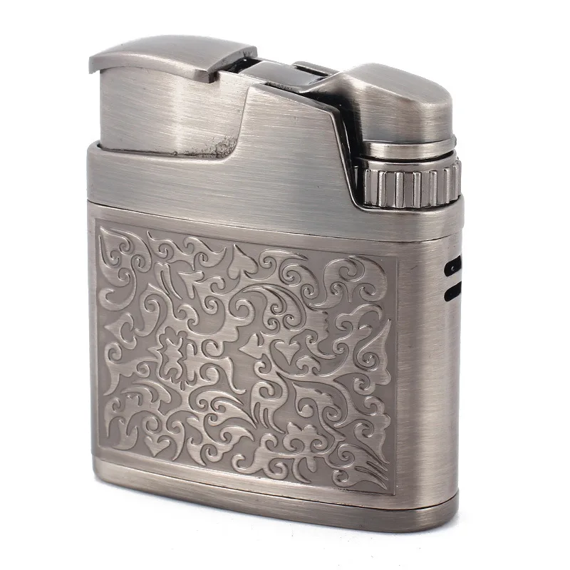 Wholesale Jobon Brand Single Flame Cigarette Lighter CUSTOM LOGO heating coil windproof portable metal cigar jet lighters