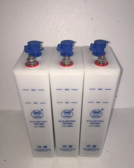 Higher Quality Long Life Solar Battery NI-FE Battery Nickel Iron Batteries 1.2V 24V 48V TN100AH