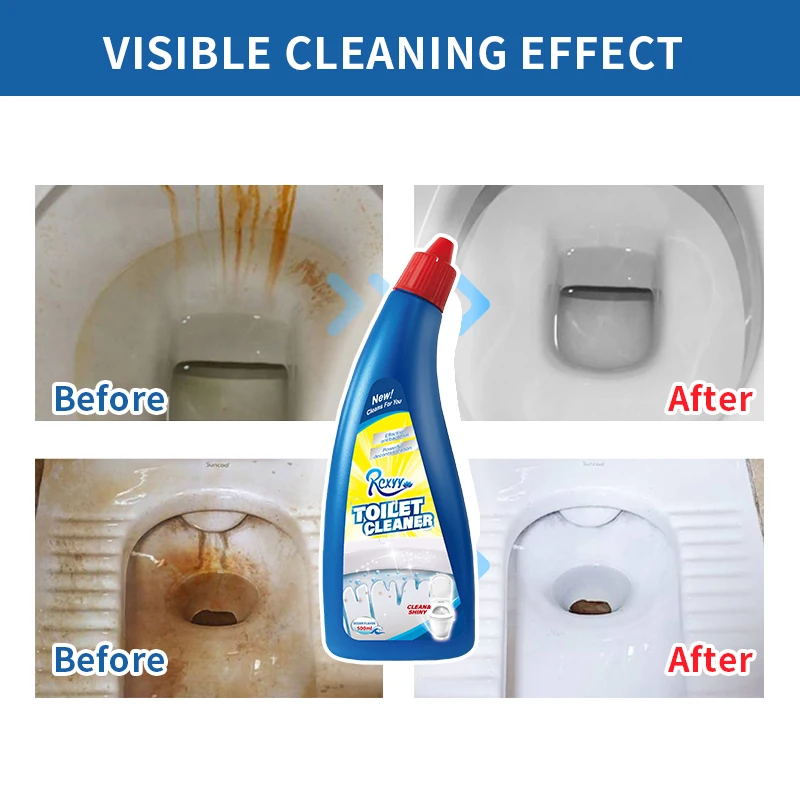 factory wholesale eco friendly liquid 500ml toilet cleaner detergent for household