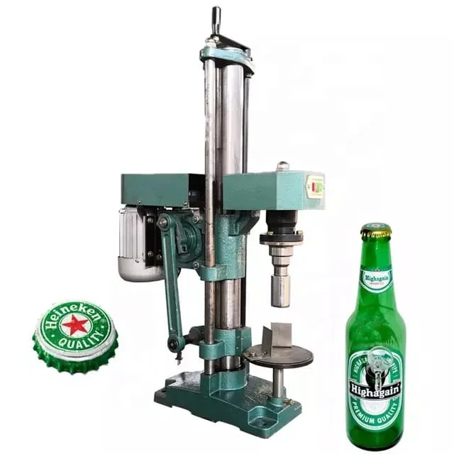 Automatic glass bottle crown capping machine beer bottle lid sealing wine bottle cover locker