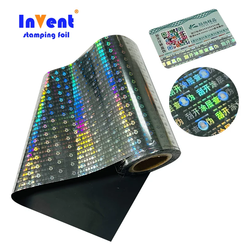 Paper Application Scratch Off Hot Stamping Foil rolls Zebra For Label Stickers card