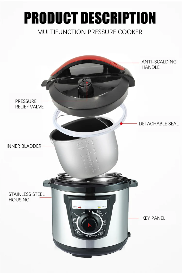 2023 New Powerful Feature-Rich Digital Multipurpose Pressure Cooking Pot
