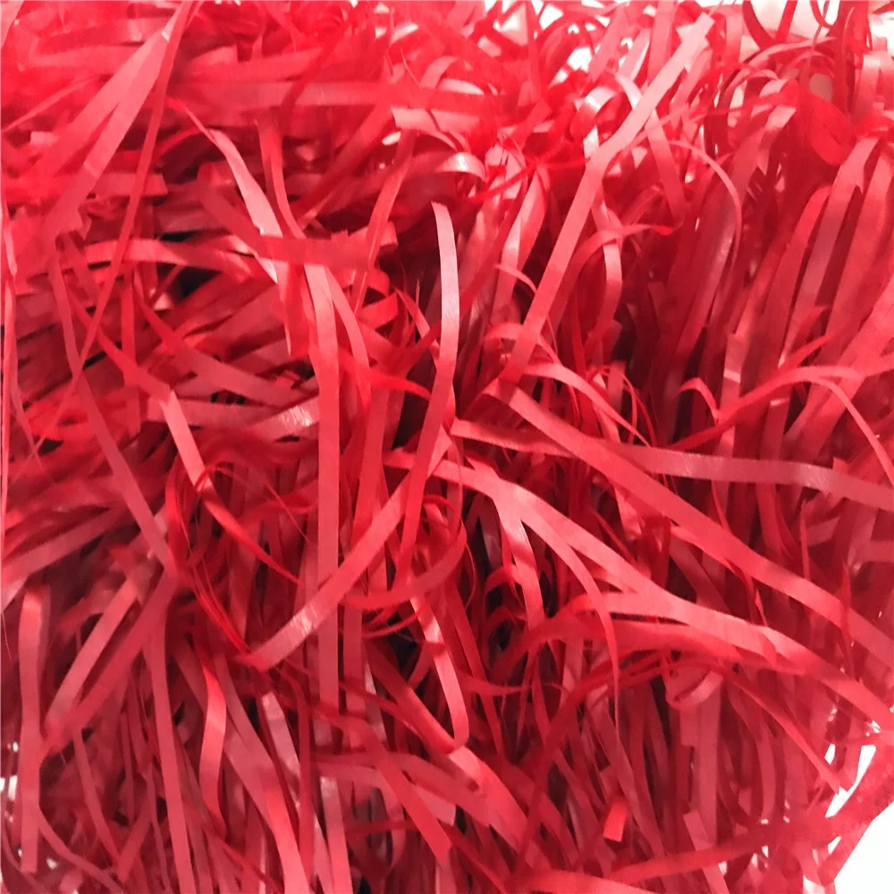 Crinkle Black Color Cut Shredded Tissue Paper Filler small cut cotton tissue kraft crinkle white shredded paper