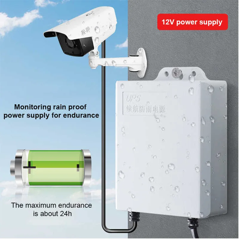 Wistino outdoor camera router dedicated power supply 5400 mAh lithium battery uninterruptible power supply