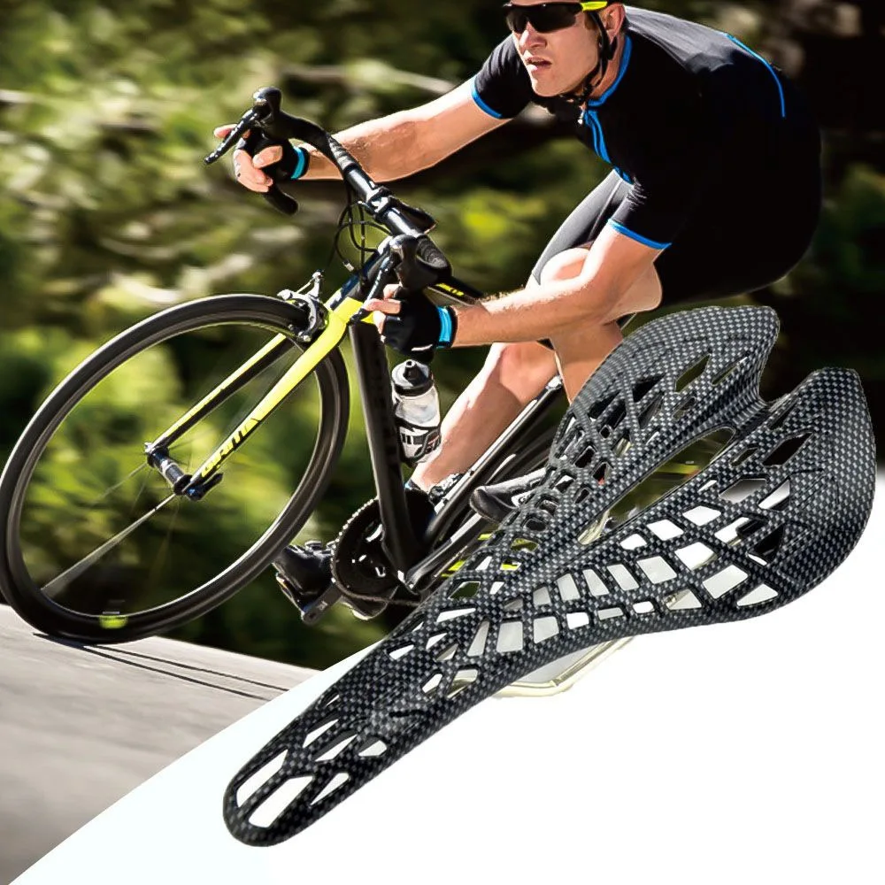 Profession Road MTB Bike Seat Carbon Fiber Material Hollowed Cycling Cushion Pad Comfortable Bicycle Saddle for Bike