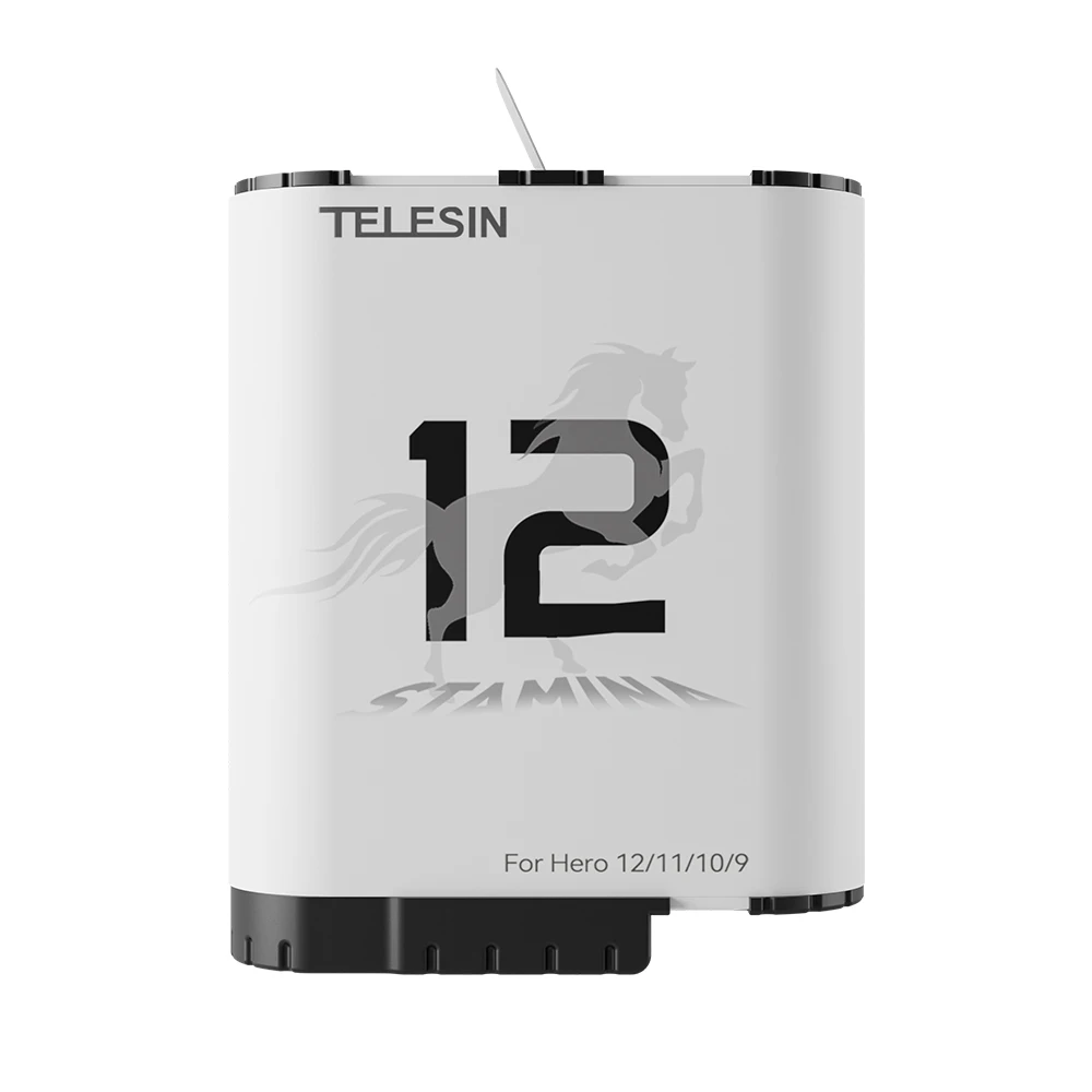 Telesin for Go Pro battery High Performance Stamina Battery For GoPro 12/11/10/9 Camera
