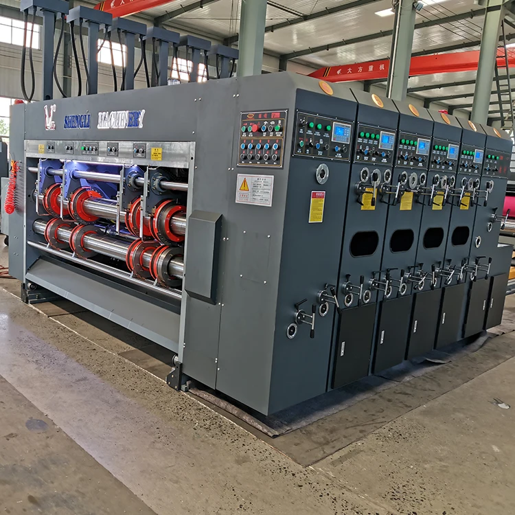 Factory Wholesale 4 Color full automatic carton flexo printing slotting machine