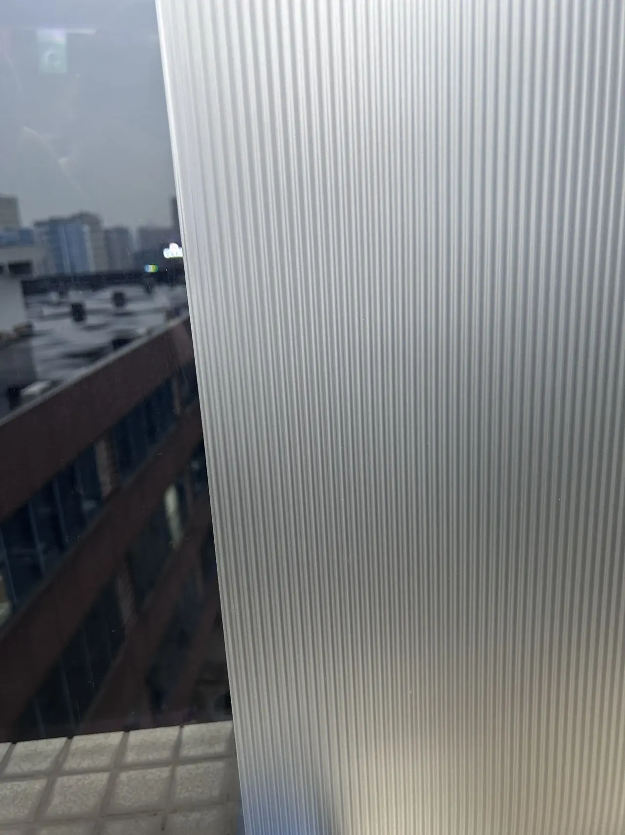 13mm Transparent Window glass Film reeded window tint  film Fluted privacy Window Film for door glass decorative