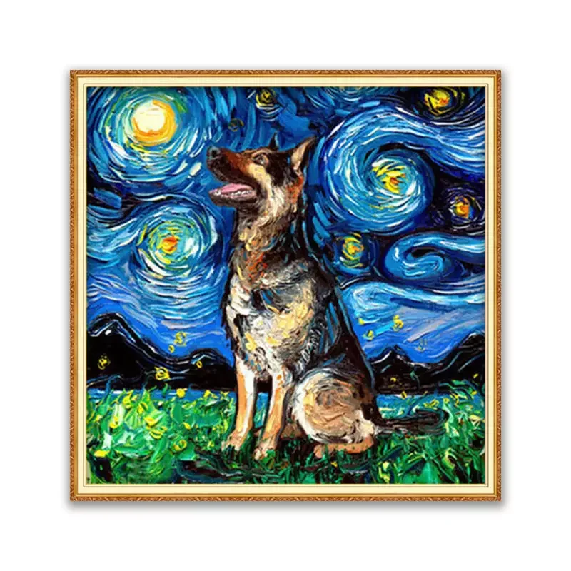 Meian wholesale Full kit custom size 5d crystal diamond painting Home Decoration