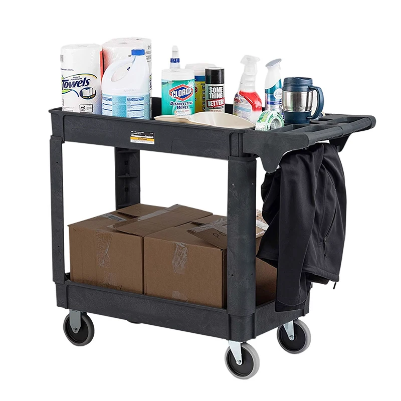 Heavy Duty Large Tooling Service Trolley Bathroom Storage Cart Rack with Wheels Vegetable Basket Storage Industrial Storage Cart