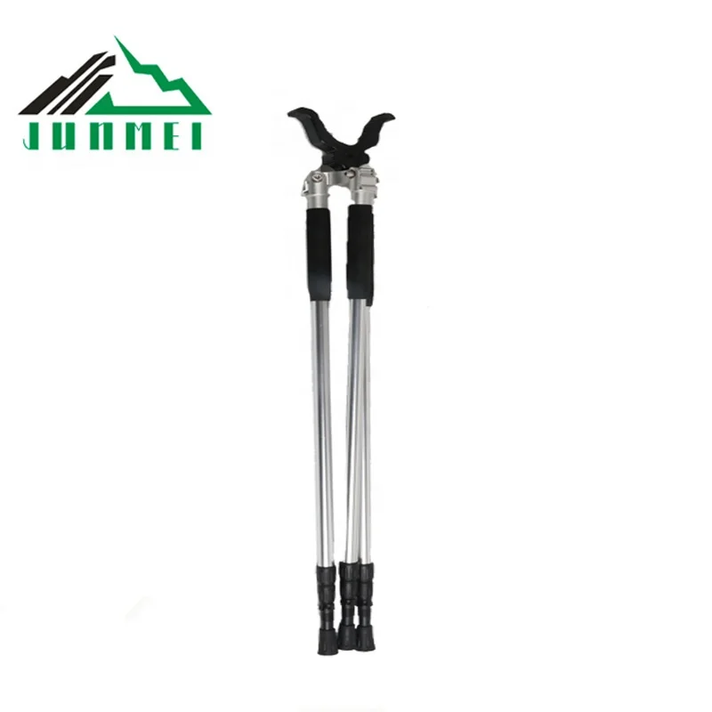 outdoor camping ultralight telescopic aluminum 6061/7075 material shooting stick hunting pole tripod pole holder hunting sticks