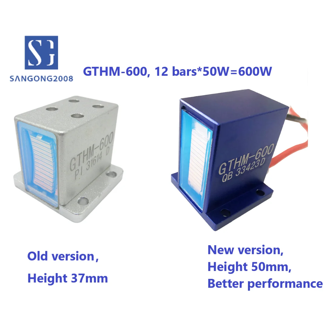 GTHM-350 808nm diode laser module laser stack 350W for Hair removal GTHM 500W Side / Back / Bottom Water Out Diode Laser Modules