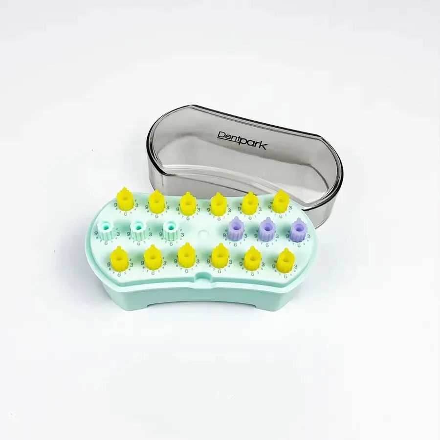 Подсчет ручки зубной дезинфекционный комплект стерилизатор автоклава сделано в случае боры эндо файлы держатель с графом 2 вида цветов различия коробка для