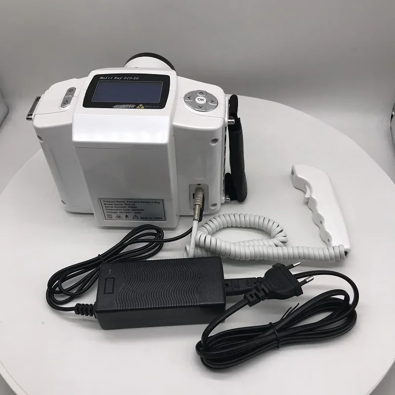 Sales 60kv 3mA Portable Digital Camera Dental X Ray Machine with Remote Control Long Cone and Glass Shiled