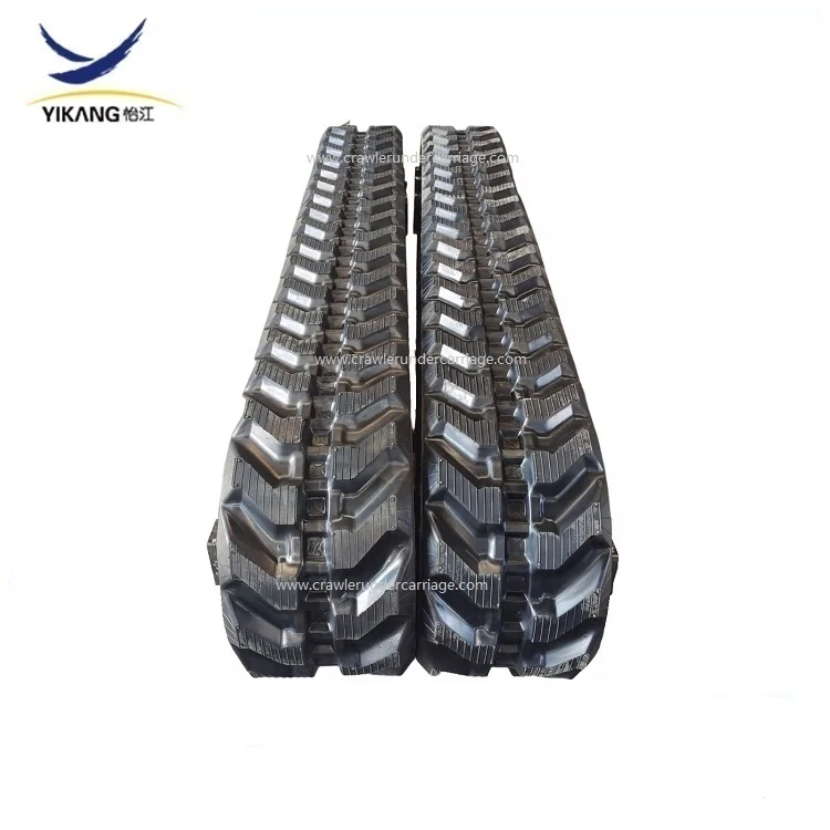 Customized Mini Rubber Tracked  Undercarriage with high speed hydraulic motor used for fire-fighting robot machine spare parts