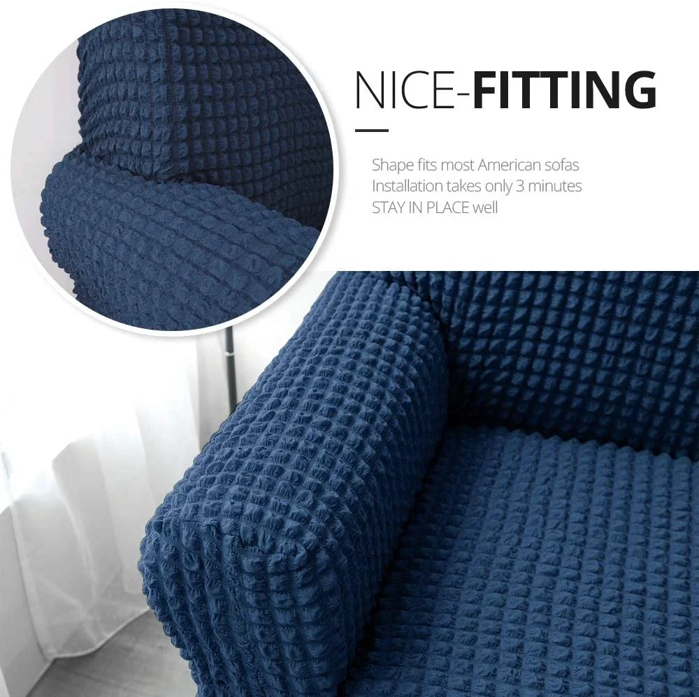 European-style seersucker high stretch fabric sofa cover cushion full sofa cover