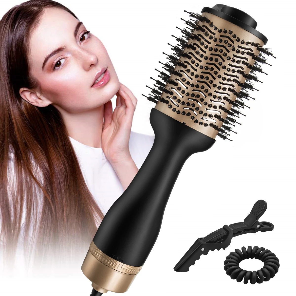 1 step hair dryer and volumizer 1200w hot air blow dryer brush professional 2 in 1 multifunctional dryer and styler