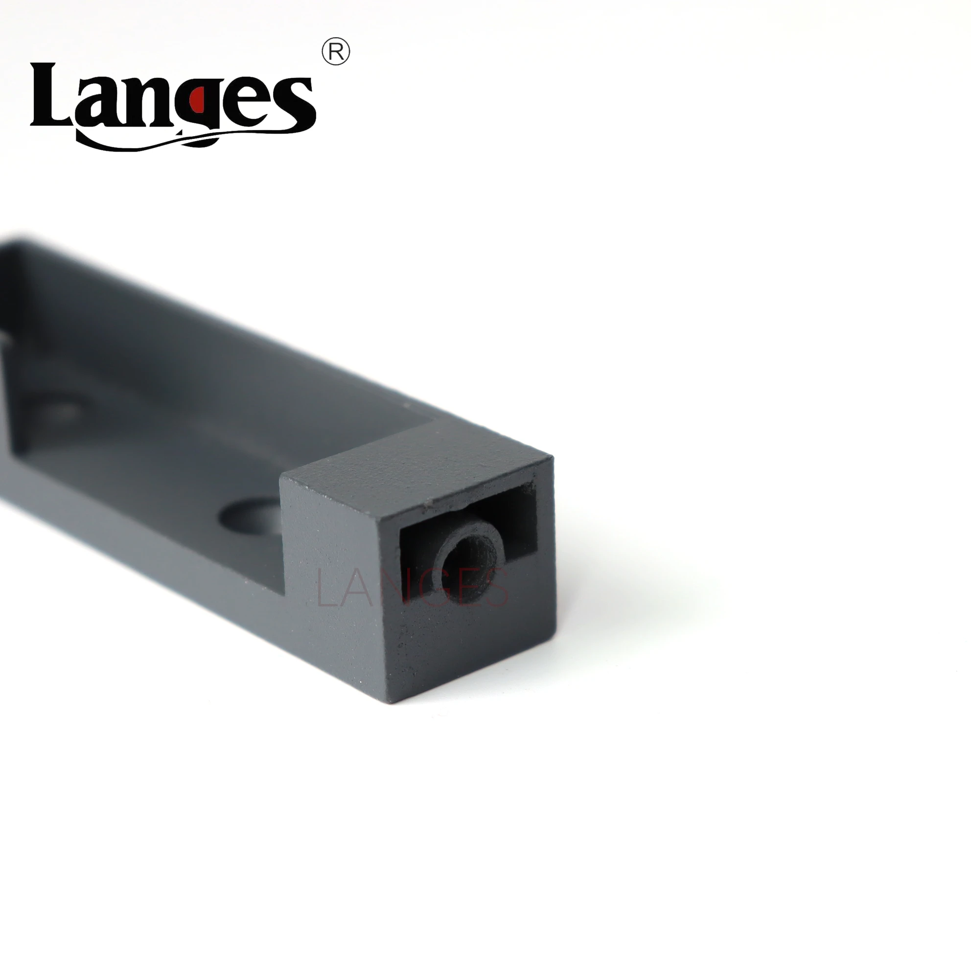 Zinc Flange Easy Installation Square curtains rods holder clamp Wardrobe Hardware Closet Metal Pole Sockets with Screws