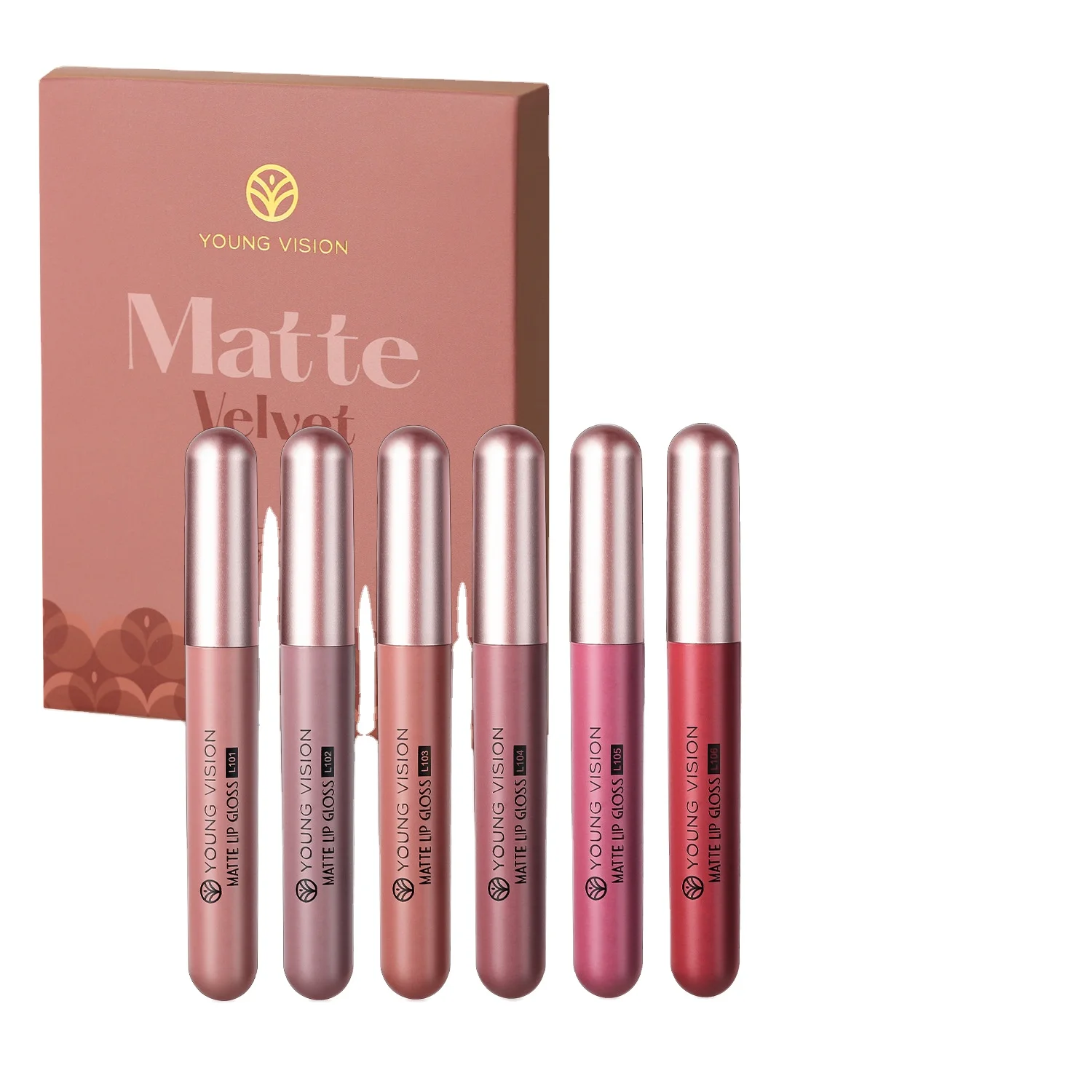 Tiktok Hot Selling Not Easy to Fade Suitable for Multiple Occasions Gift for Family and Friends Matte Lip Gloss Set