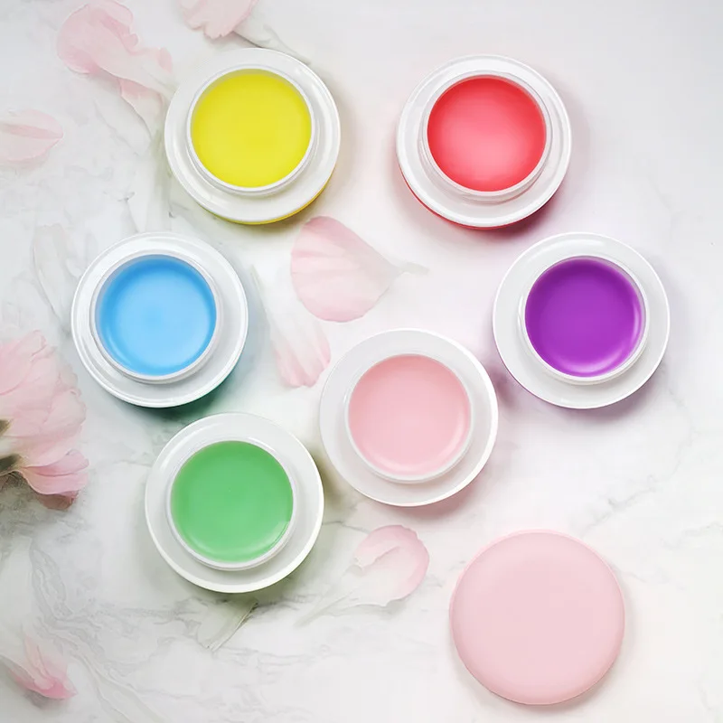 HG14  wholesale Eco lip sleeping mask macaron lip balm container private label bulk macaron moisturizing lip balm