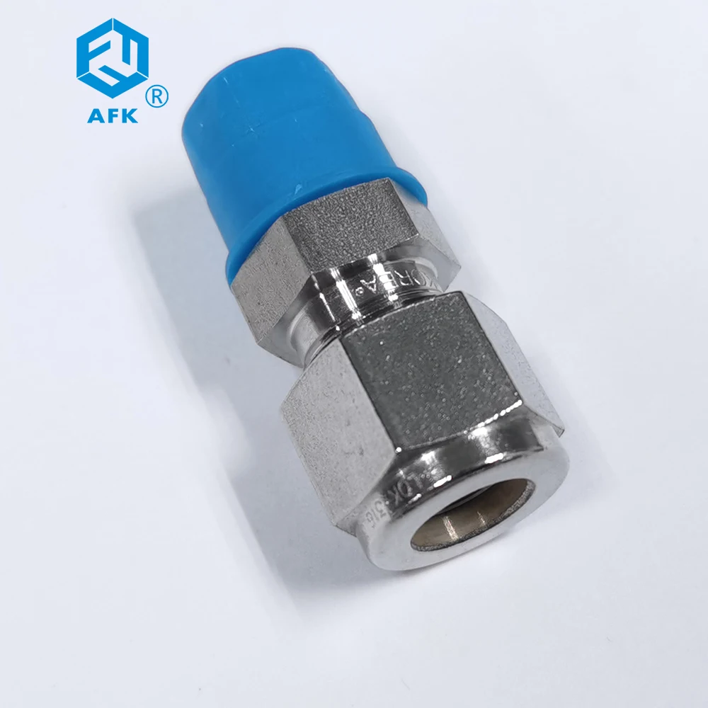 AFK Male Connector Ss316 Pipe Fitting Male Thread Connector Fitting Double Ferrule MC