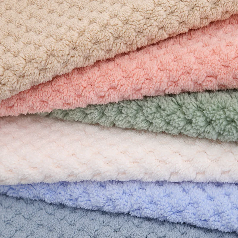 Songmai Waffle Flannel Blanket Microfiber Blanket Plain Sofa Throw Blanket Fleece