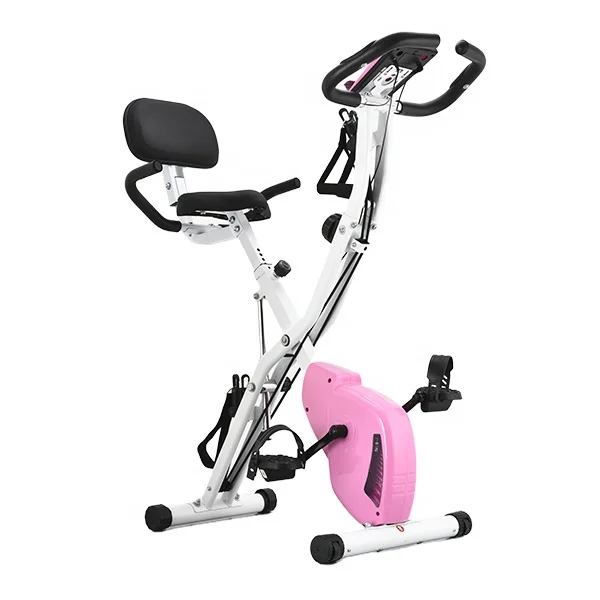 High Quality Folding Magnetic Control upright exercise bike for Home Gym Indoor Fitness LCD Display Steel Material