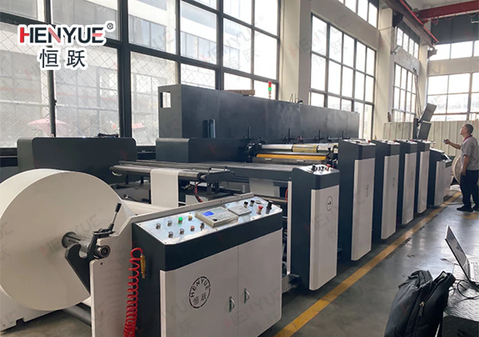 HENYUE Servo Non-stop Horizontal Flexo Printing Machine