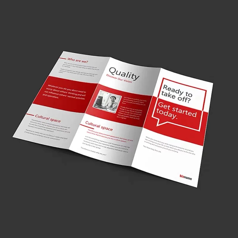 Colorful Printing Folding Flyer Custom Premium Coated Paper Product Packing Screen Printing Paper Board Offset Printing Brochure