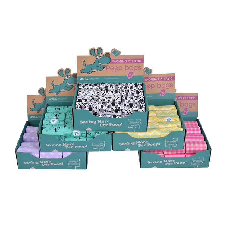 Best selling brand printing compostable biodegradable degradable poop bags on roll