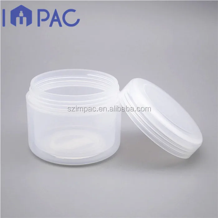 Double wall 4 ounce empty face cream jars clear PP container 120ml