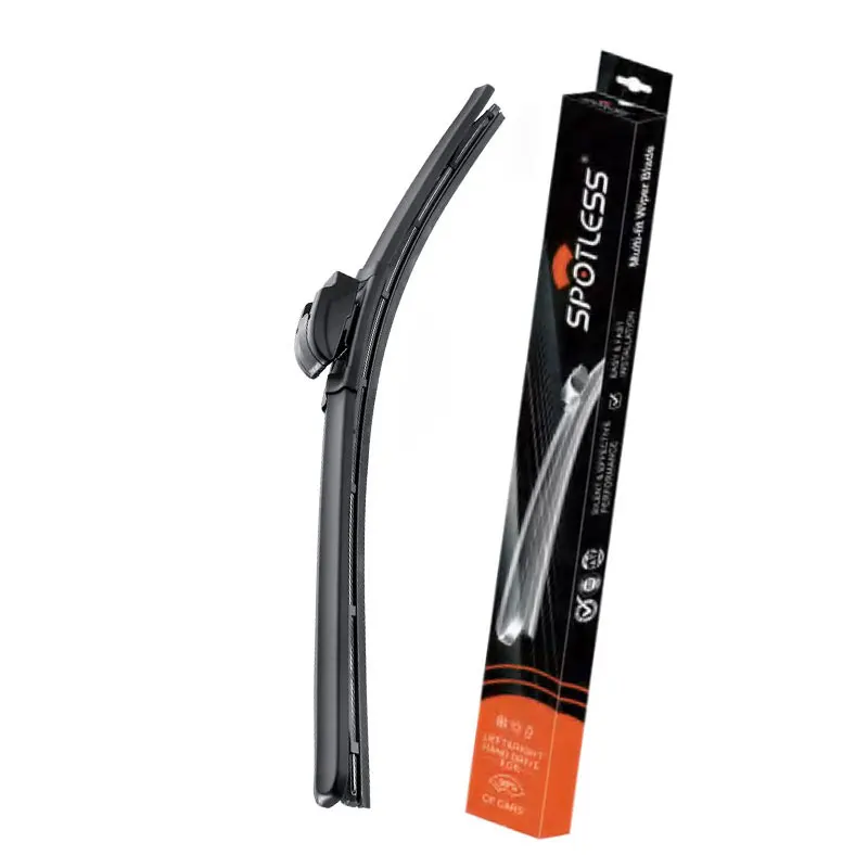 Spotless multi clips banana auto wipers flat wiper blade 18 adapters multifit car windshield wiper