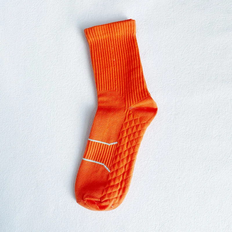 adult man long pre scrunched coolmax golf motocross road cycling training crew socks with text