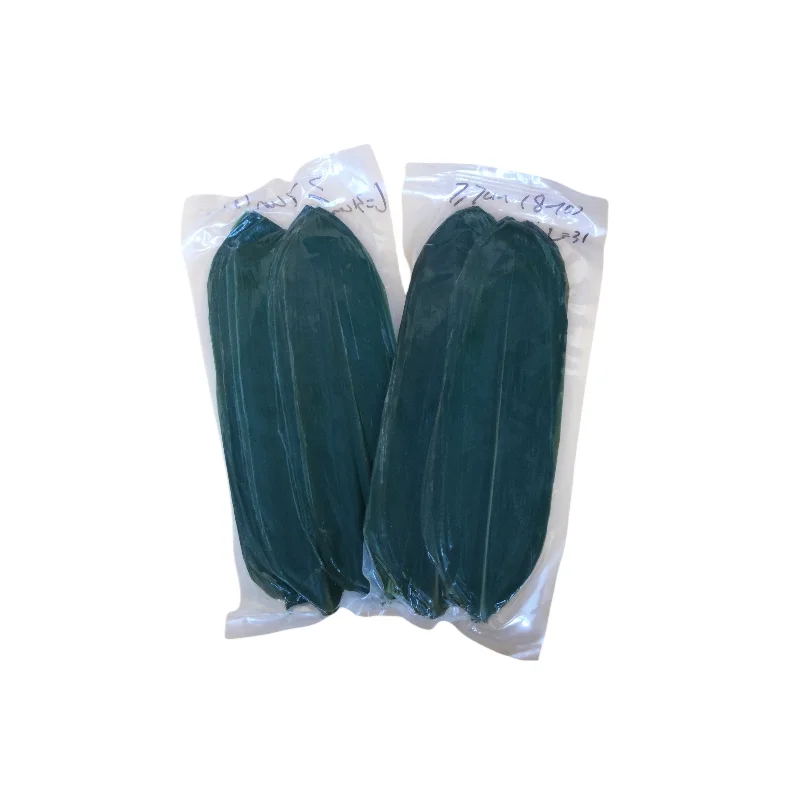Disposable Natural Green Dried Bamboo Leaves for Sushi Trays Wood Food Decorations Vacuum-Packed bag Usage Home Serving