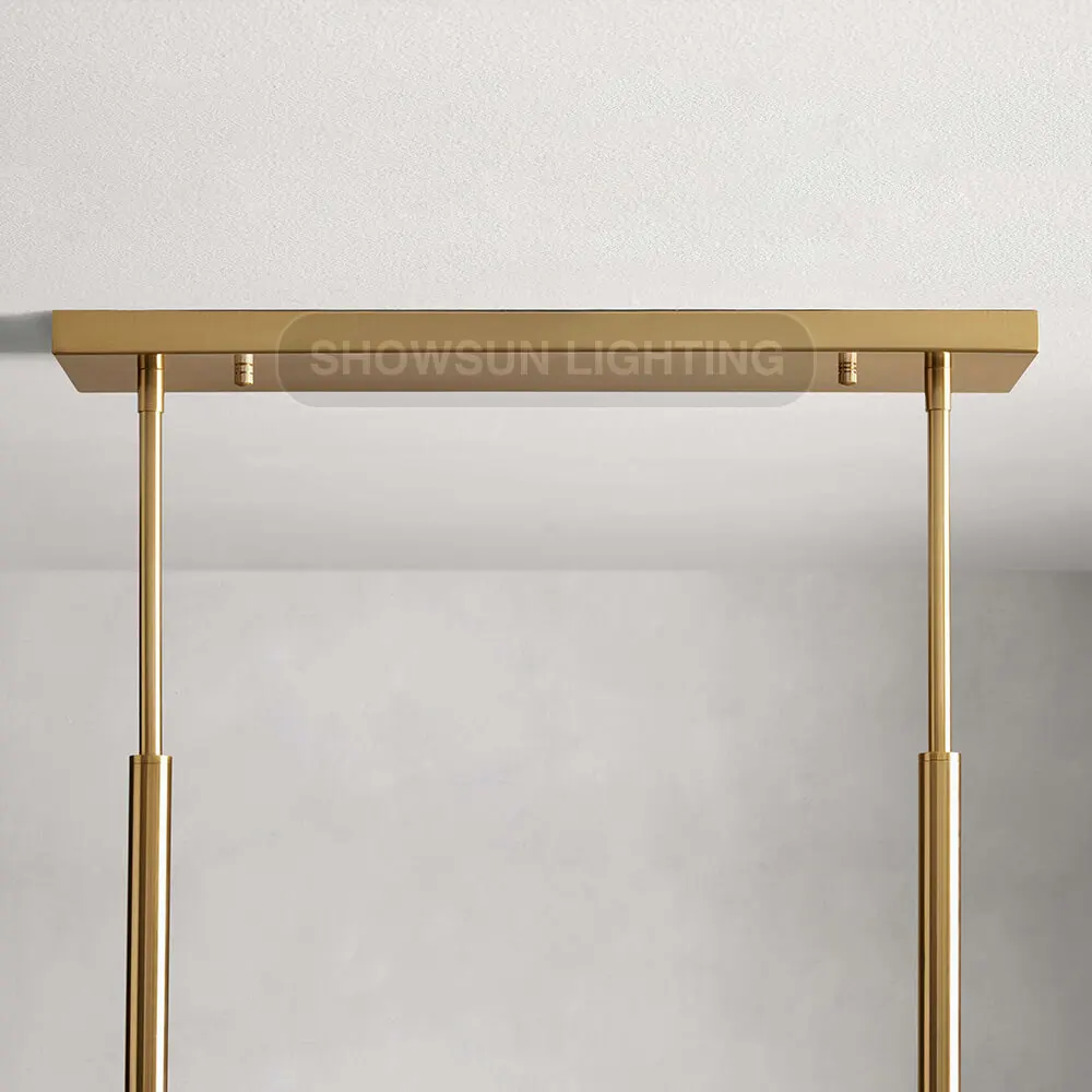 Nordic molecular chandelier golden glass magic beans simple restaurant chandelier