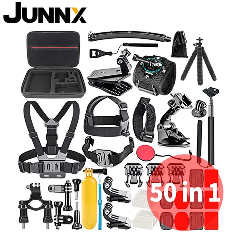 Wholesale Go Pro Camara Head Belt Strap Mount Set Action Sports Camera Accessories for Gopro Hero 10 9 8 7 6 5 4 Xiaomi Campark