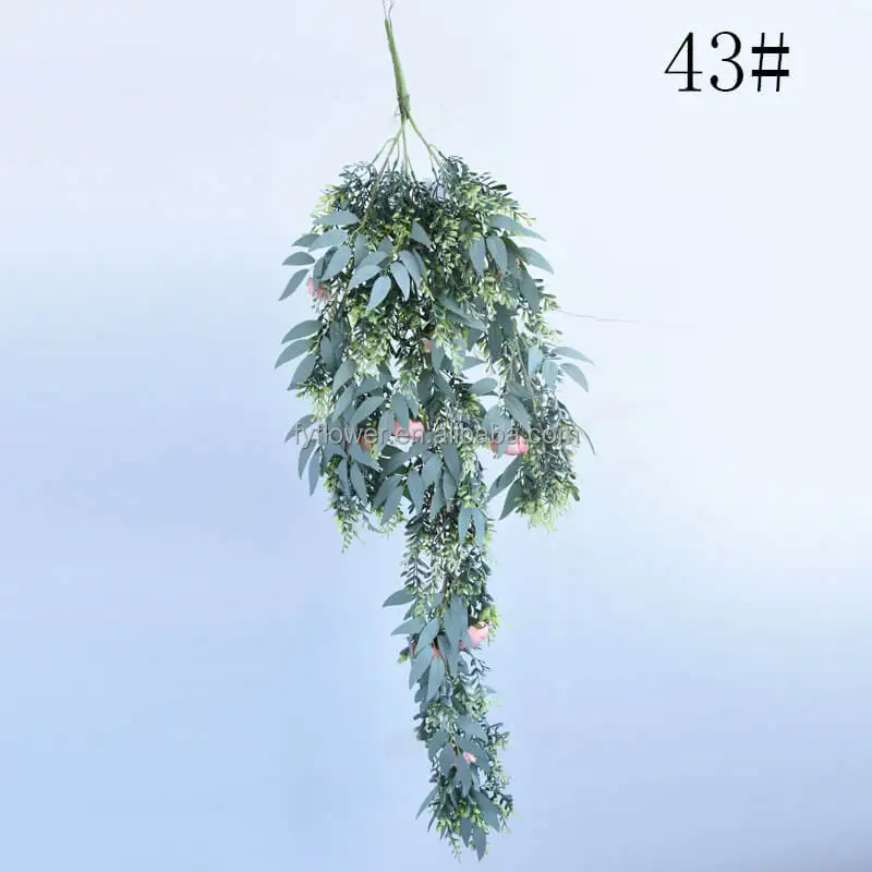 beautiful 6 foot  336pcs green leaf artificial garland willow leaves vine for wedding arch decor home mantle decoration