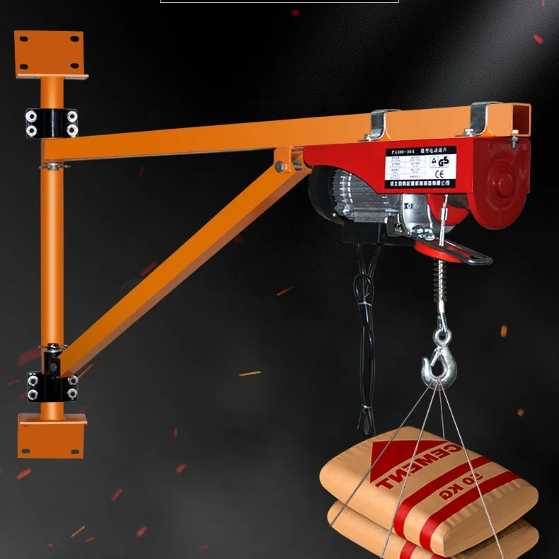 Electric Wire Rope Hoist 1Ton 2Ton 3Ton Wall Mounted Jib Crane For Sale