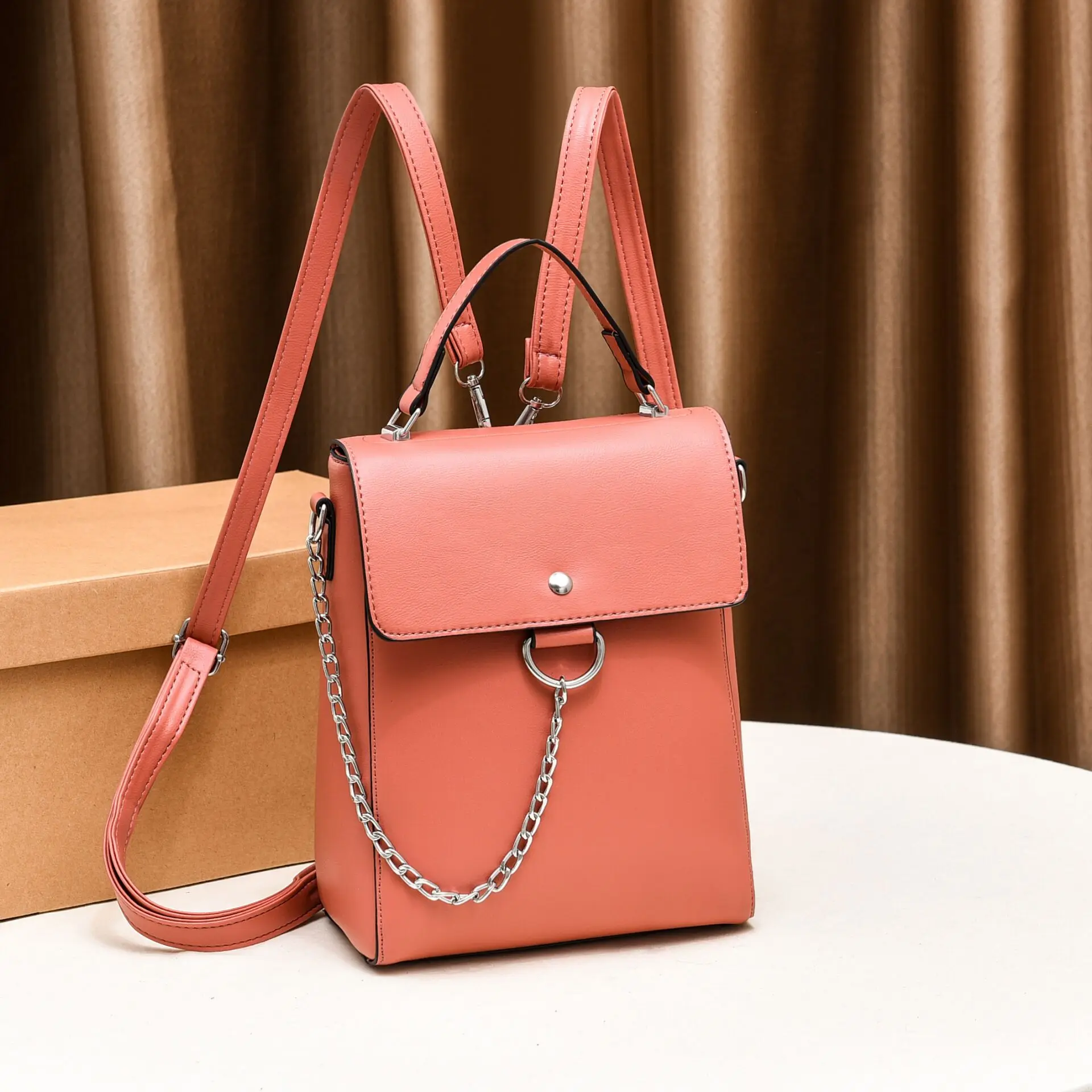 
DL123 24 Female backpacks Women PU Leather Handbags bags women ladies handbags 