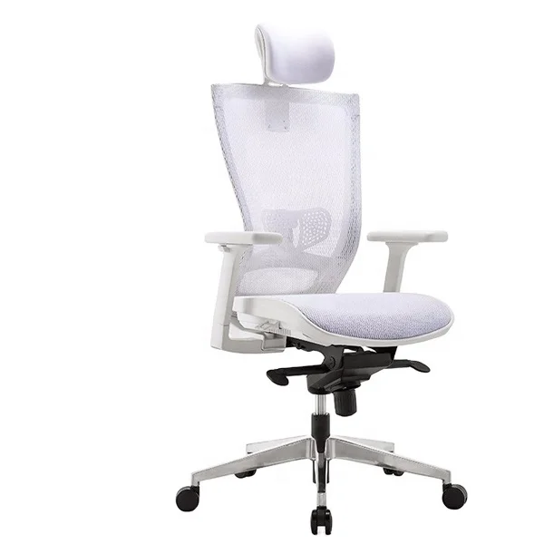 White Color Design Mesh Office Chair Good Price Ergonomic Chairs